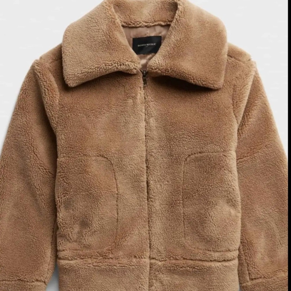 Teddy banana Republic oversized jacket